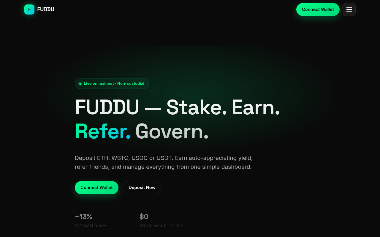 FUDDU DeFi Protocol